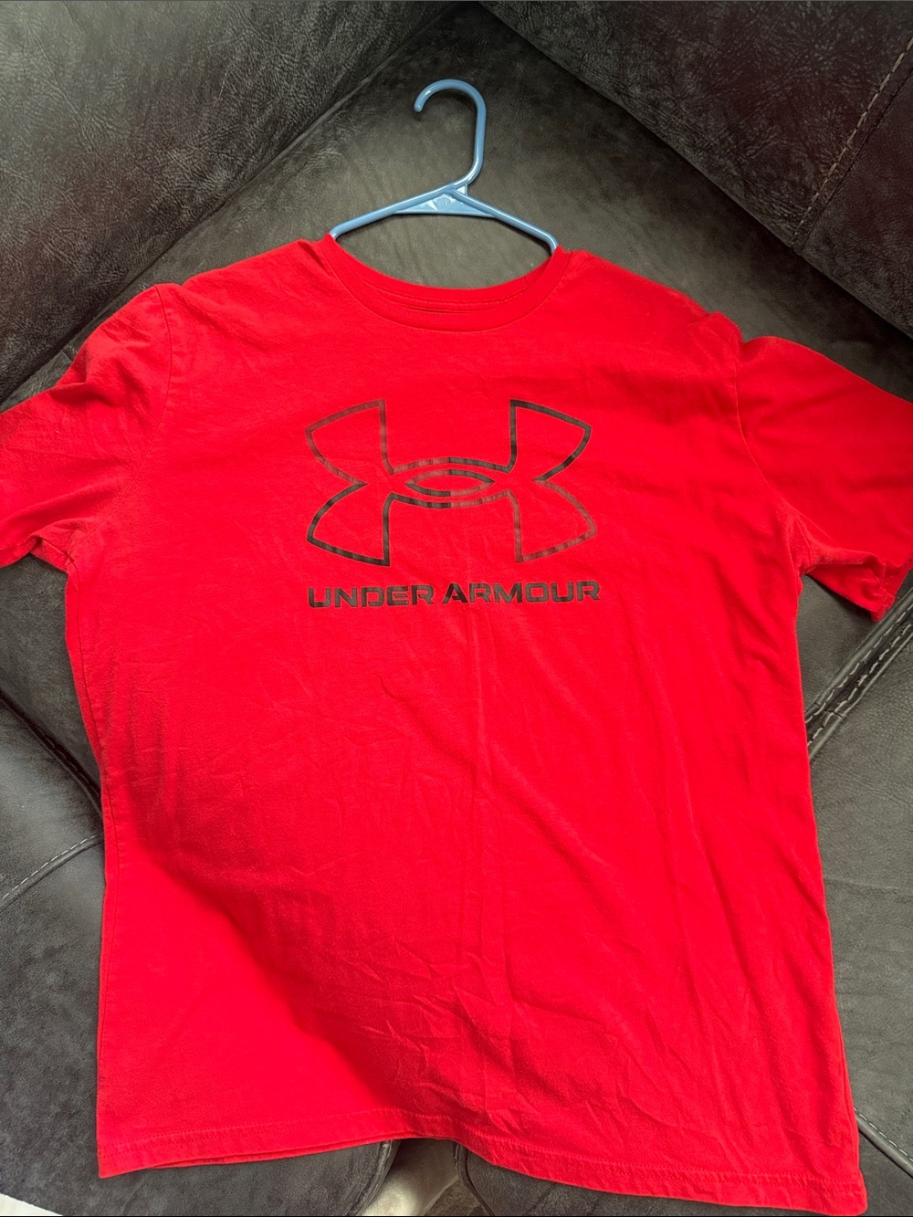 Under Armour Red Short-Sleeve Logo Tee